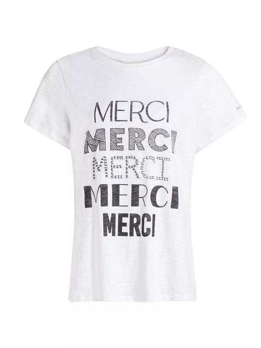 Cinq a Sept-Multi Merci Tee-White/Black