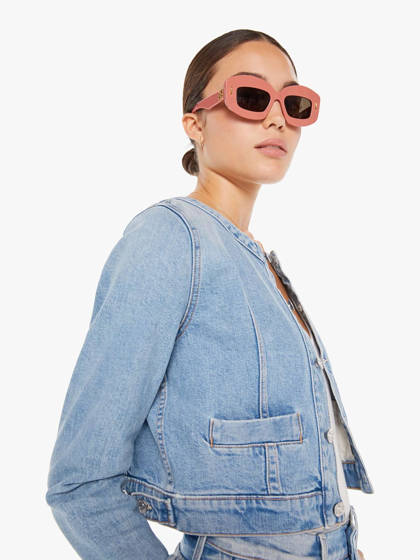 Mother - The Picky Denim Crop Jacket