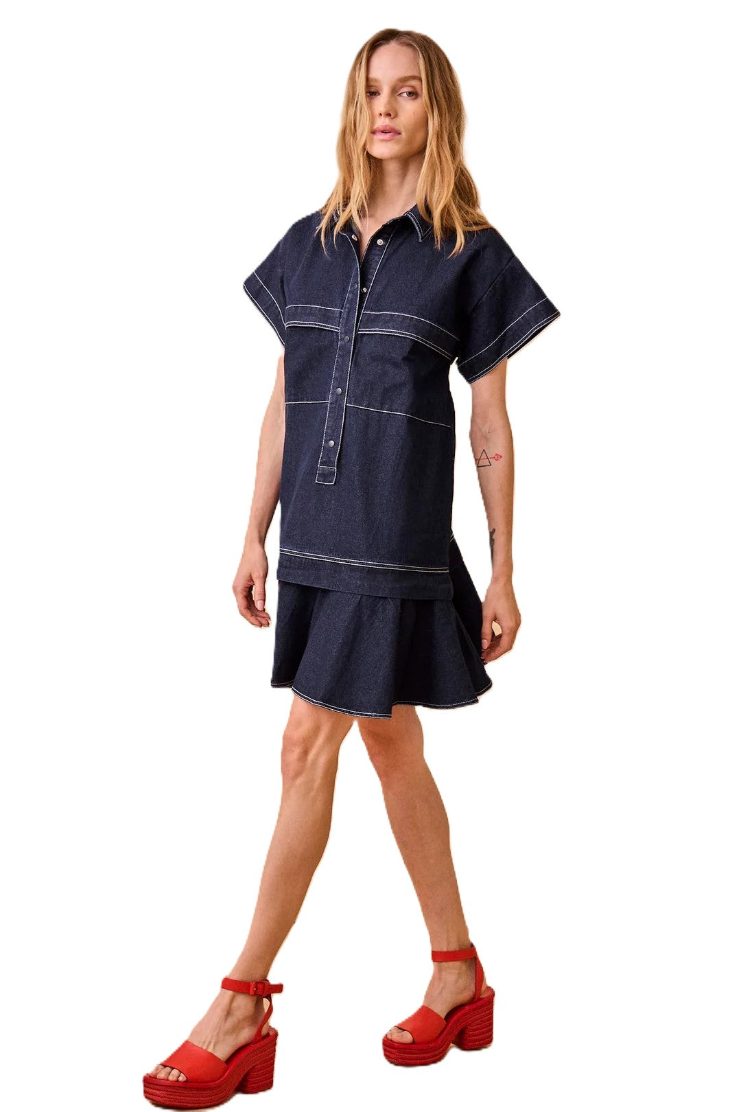 Hunter Bell - Addison Dress - Blue Jean