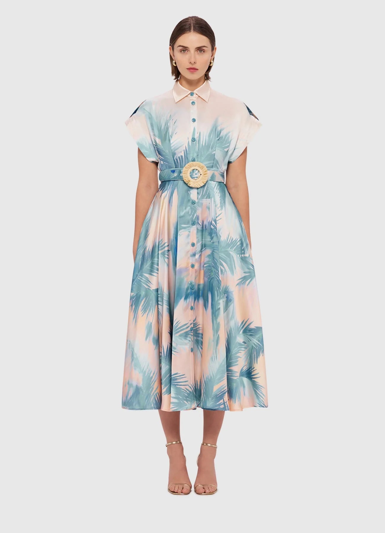 Leo Lin - Anita Pocket Shirt Midi Dress