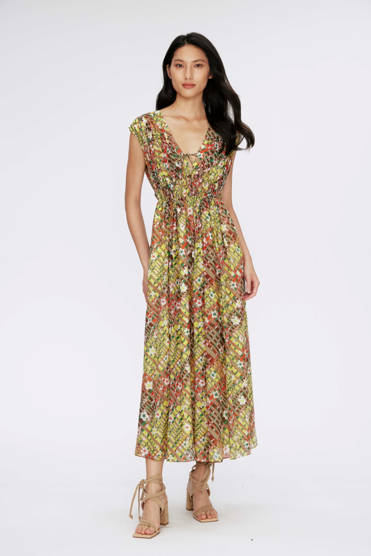 Diane Von Furstenberg - Gillian Dress Garden Check