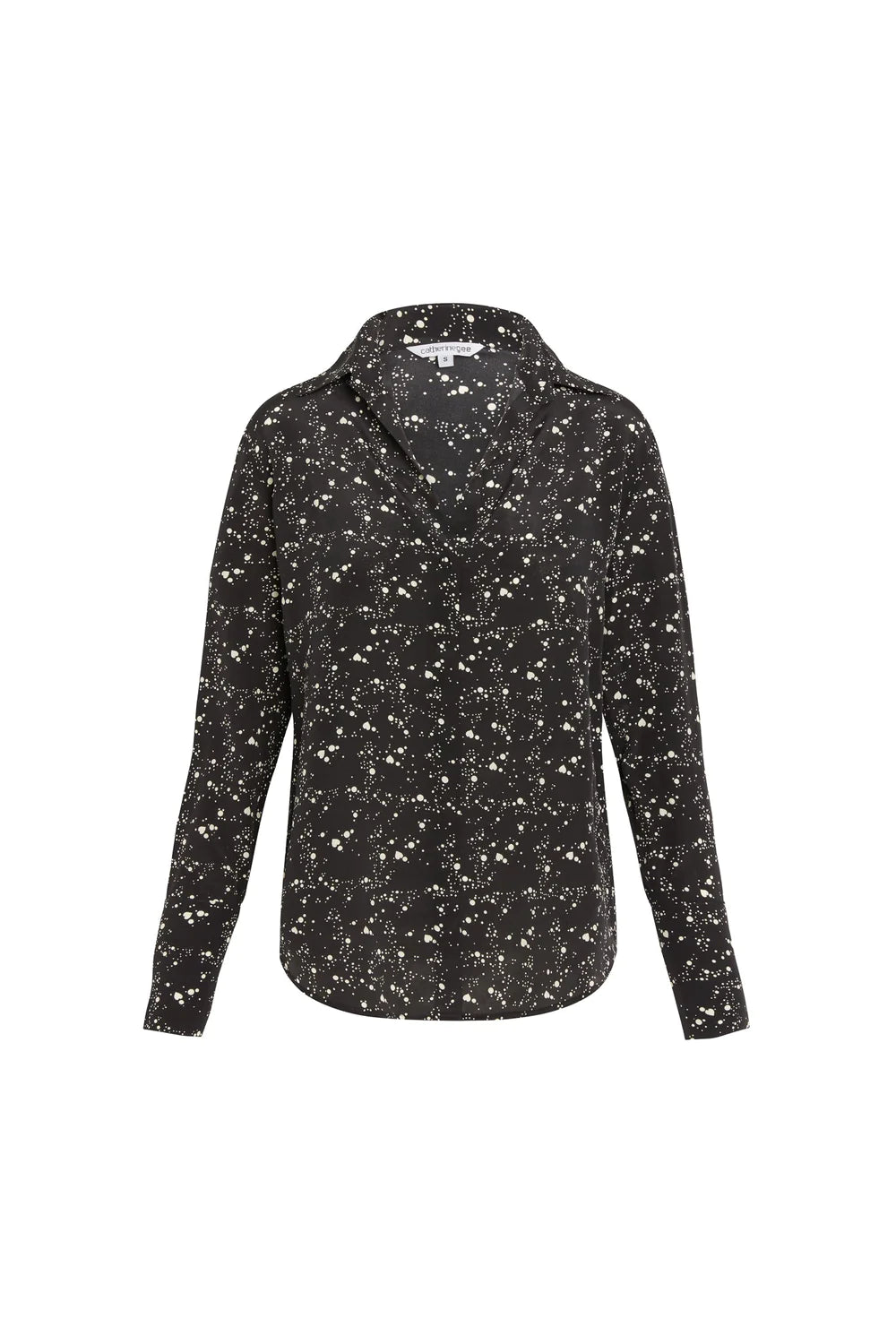 Catherine Gee- Daria Blouse- Heart Dot- Black/White  LAST ONE