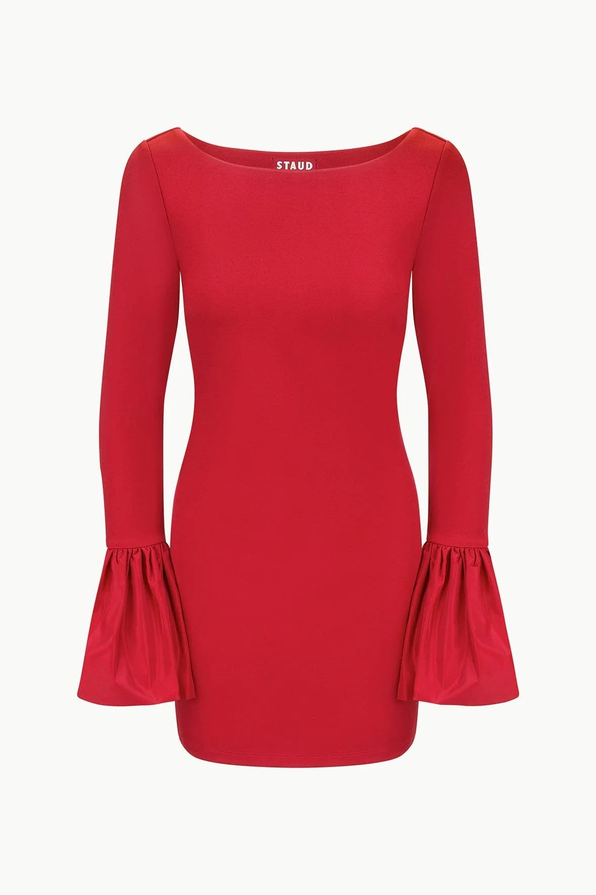 STAUD HAWTHORNE MINI DRESS ROUGE