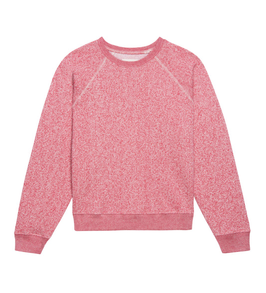 The Great - The Shrunken Sweatshirt - Heathered Bright Currant