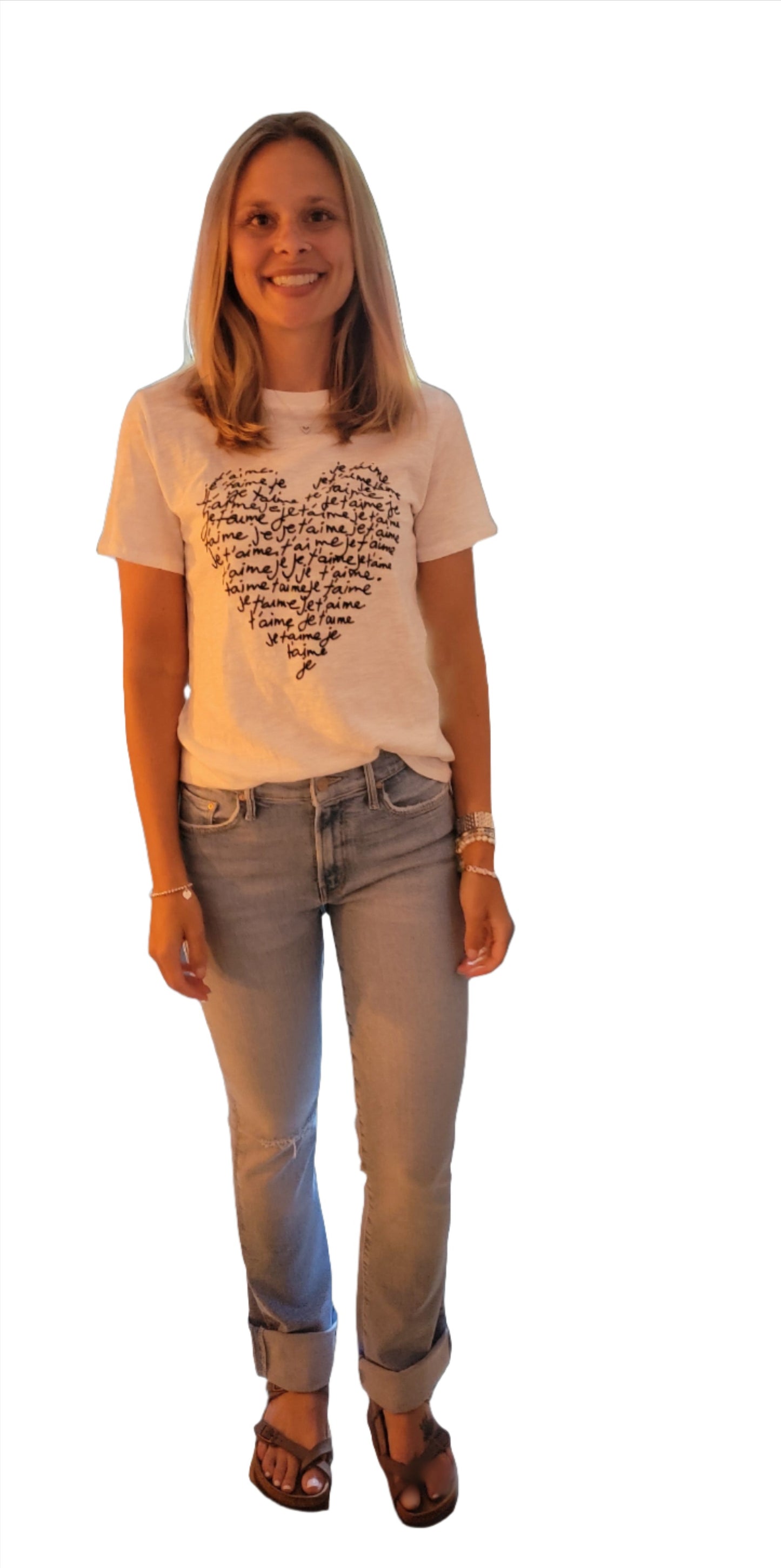 Cinq a Sept -  je taime Graphic heart Tee