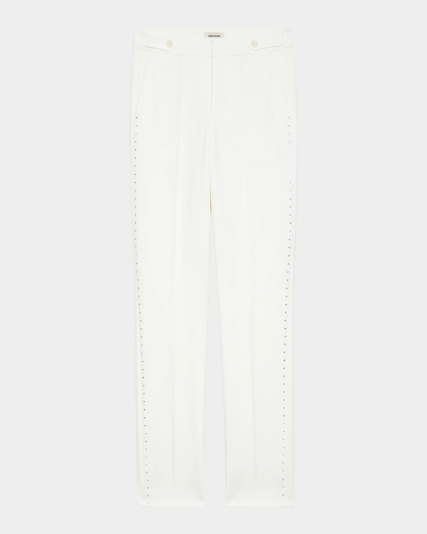 Z&V-Panny Strass Dots Pant-White